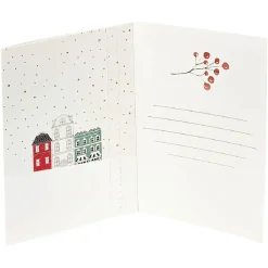 Carte voeux de Noël + chocolat 15g-Gifi New