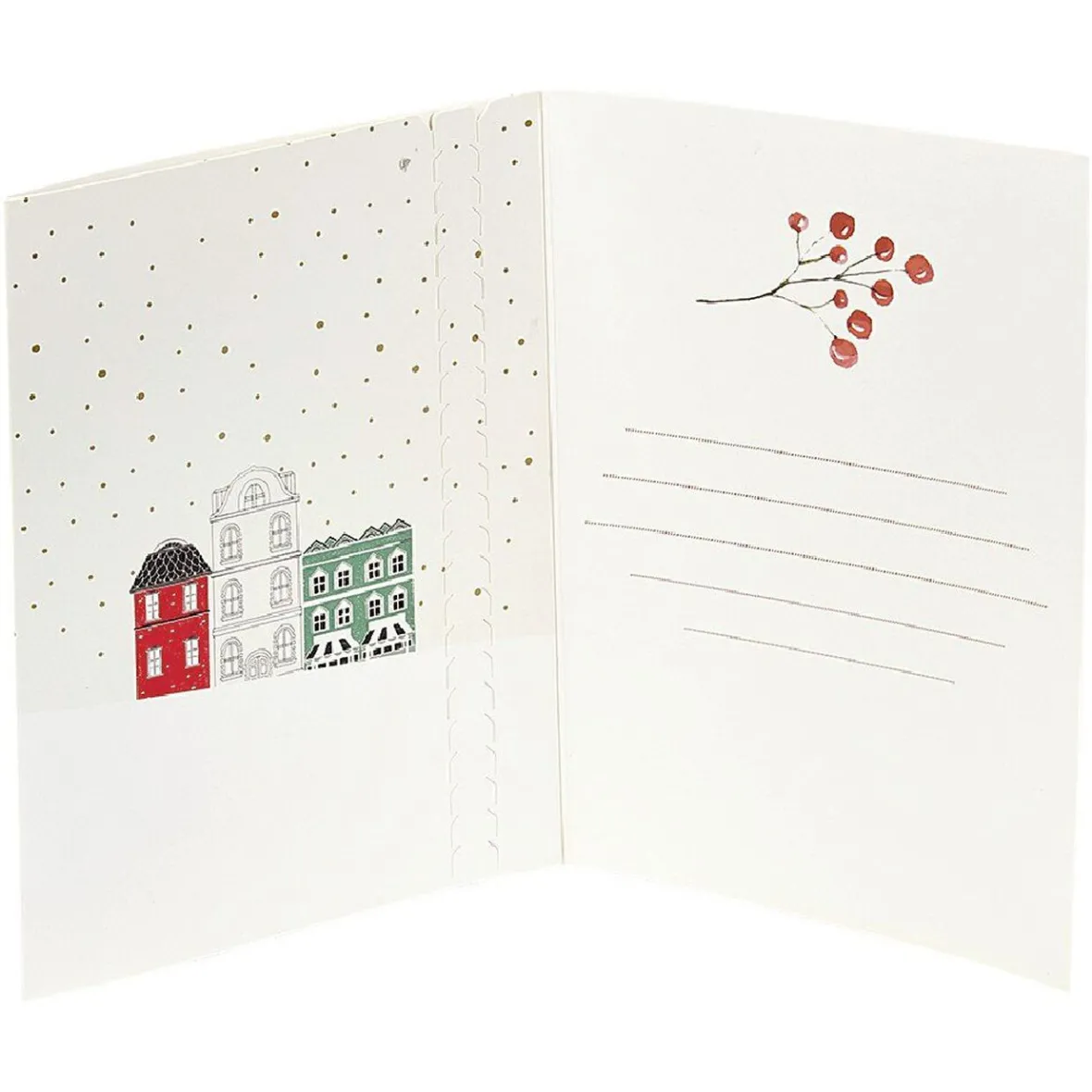 Carte voeux de Noël + chocolat 15g-Gifi New