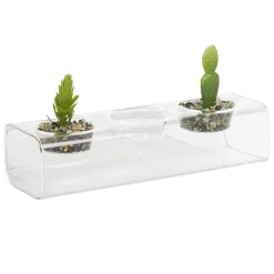 Centre de table plante grasse artificielle x2-Gifi Online