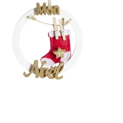 Cercle en bois à suspendre "Mon 1er Noël" Ø10cm-Gifi Hot
