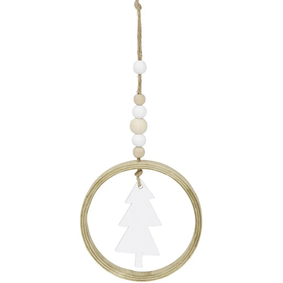 Cercle en bois fantaisie à suspendre Ø8cm - 3 modèles-Gifi Online