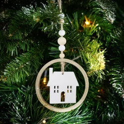 Cercle en bois fantaisie à suspendre Ø8cm - 3 modèles-Gifi Online