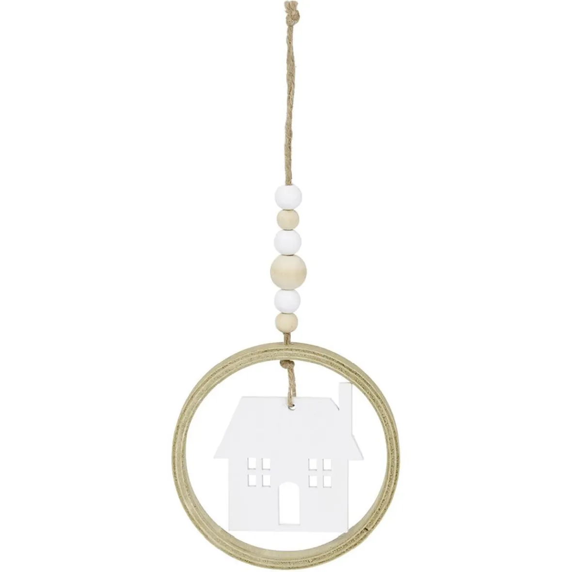 Cercle en bois fantaisie à suspendre Ø8cm - 3 modèles-Gifi Online