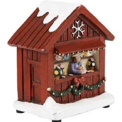 Chalet de Noël avec figurine lumineuse 3 LED-Gifi
