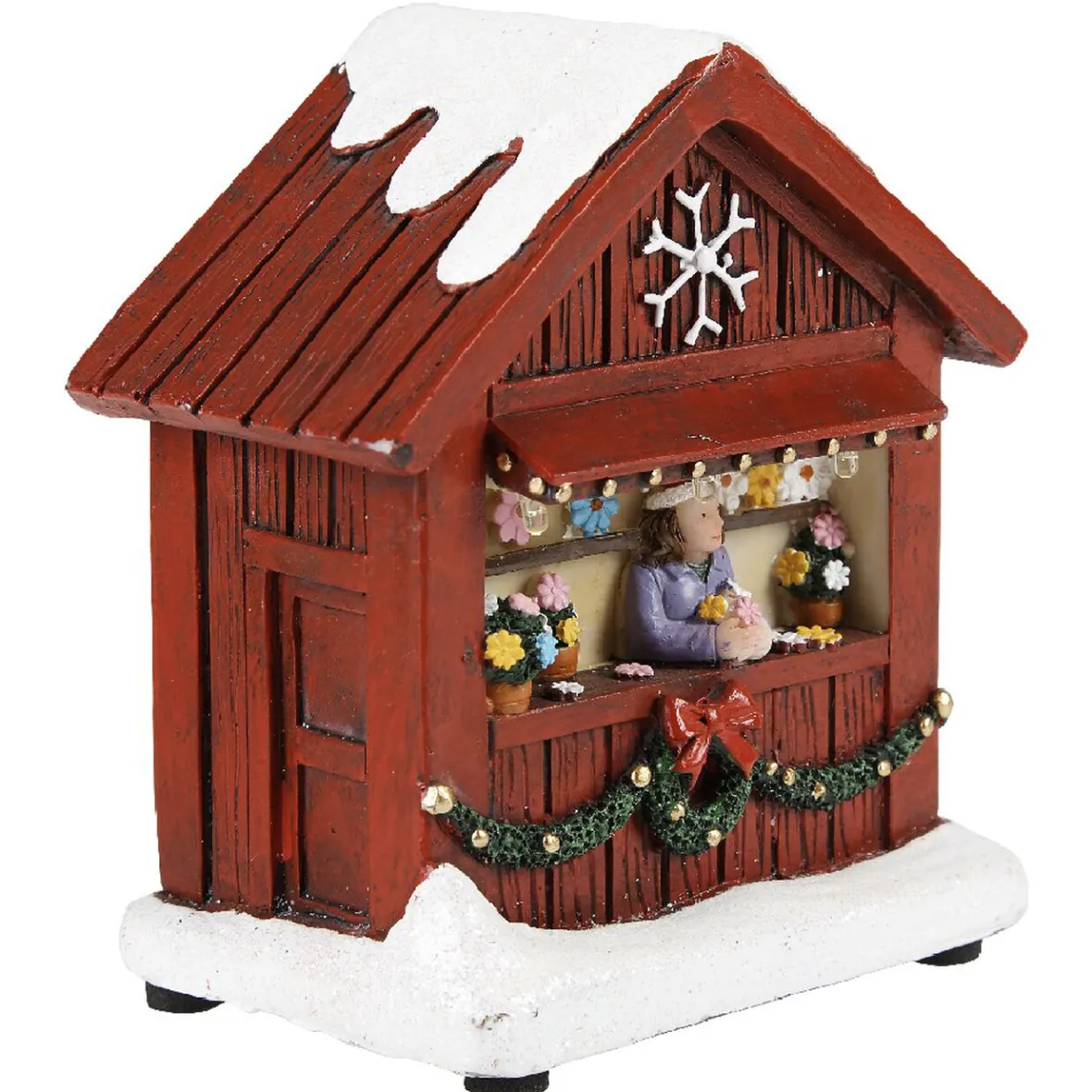 Chalet de Noël avec figurine lumineuse 3 LED-Gifi