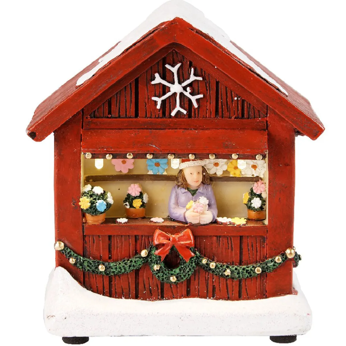 Chalet de Noël avec figurine lumineuse 3 LED-Gifi