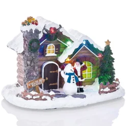 Chalet lumineux enclos des rennes 7 LED-Gifi Outlet