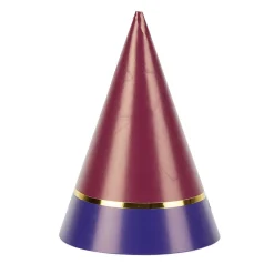 Chapeau de fête bleu et rouge en carton x 8-Gifi Sale