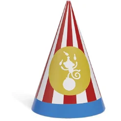 Chapeau de fête Circus en carton x 8-Gifi Outlet