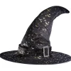 Chapeau de sorcière enfant noir et doré-Gifi Discount