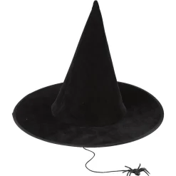 Chapeau de sorcière et araignée suspendue Halloween-Gifi New