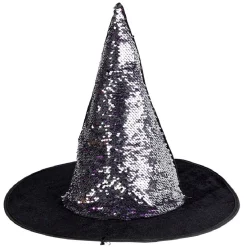 Chapeau Halloween sorcière TU enfant noir à sequins-Gifi Hot