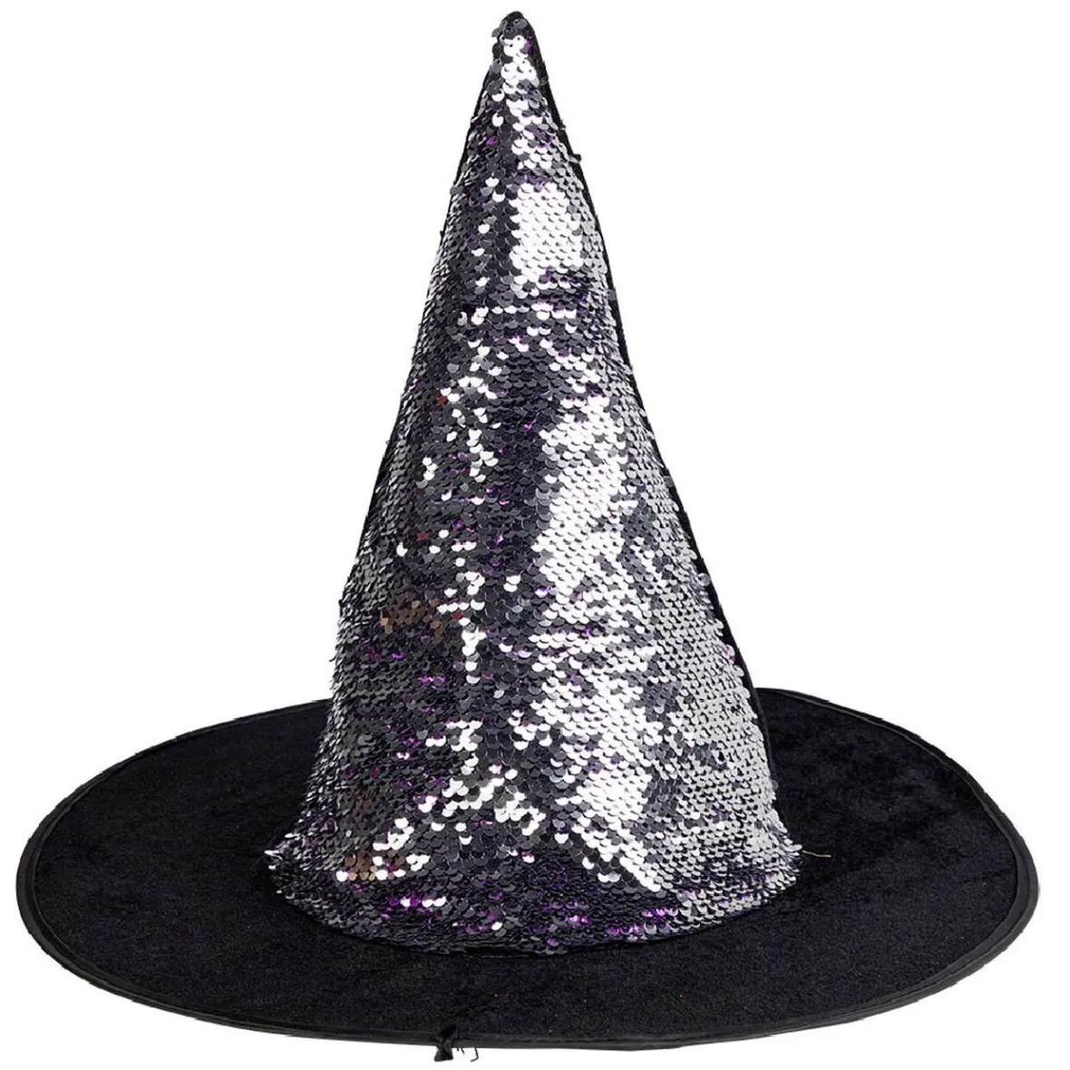 Chapeau Halloween sorcière TU enfant noir à sequins-Gifi Hot