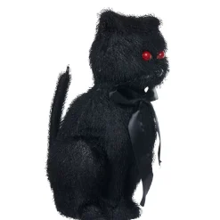 Chat noir lumineux aux yeux rouges-Gifi Best