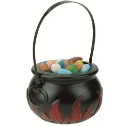 Chaudron noir motif flammes rouges Halloween-Gifi Hot