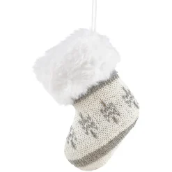 Chaussette de Noël à suspendre grise-Gifi Sale