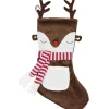 Chaussette de Noël à suspendre motif renne-Gifi Online