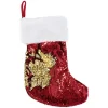Chaussette de Noël rouge à sequins-Gifi
