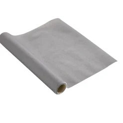 Chemin de table gris foncé effet tissu papier voie sèche 4,8 m-Gifi Online