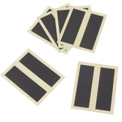 Chevalet porte-nom ardoise bord doré pailleté x6-Gifi Discount