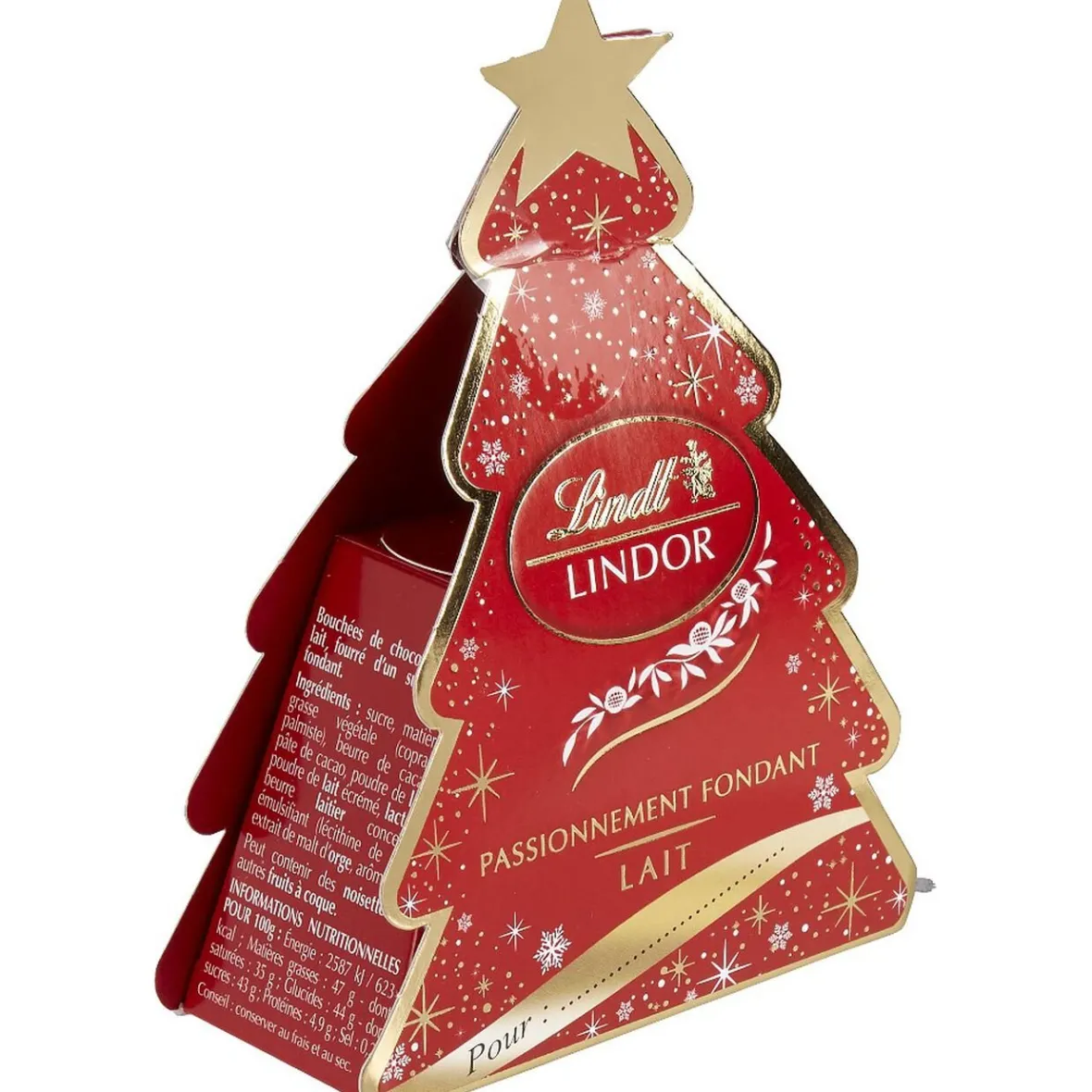 Chocolat Lindor boîte sapin 37g-Gifi