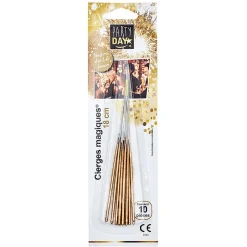 Cierge magique doré 18 cm x 10-Gifi Discount