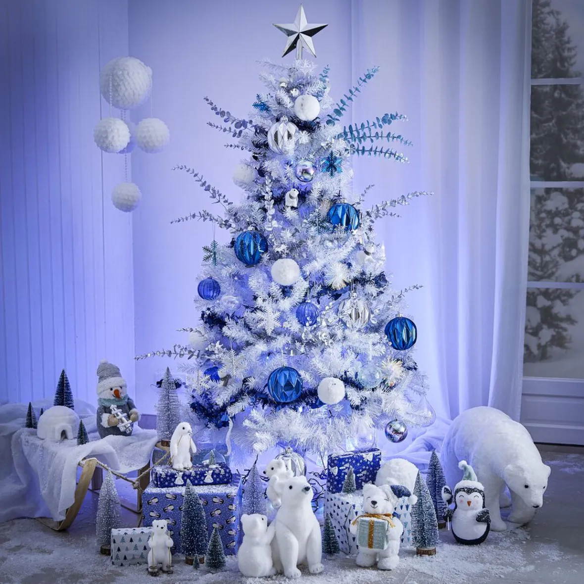 Cimier étoile argenté 20x20cm-Gifi