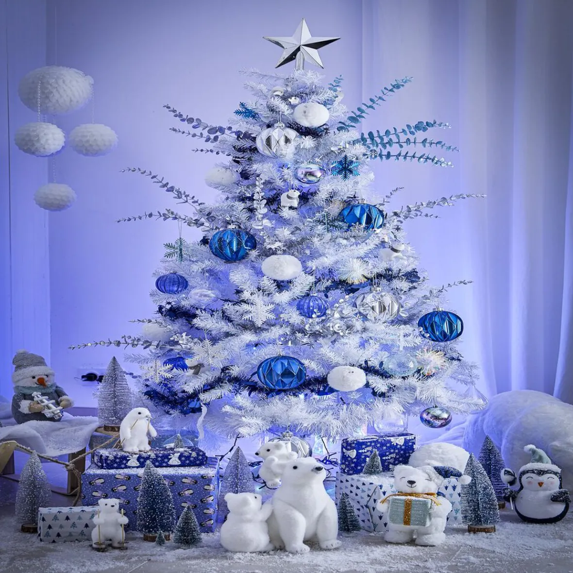 Cimier étoile argenté 20x20cm-Gifi