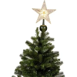 Cimier tête de sapin animé traineau Père-Noël rotatif avec étoile lumineuse-Gifi