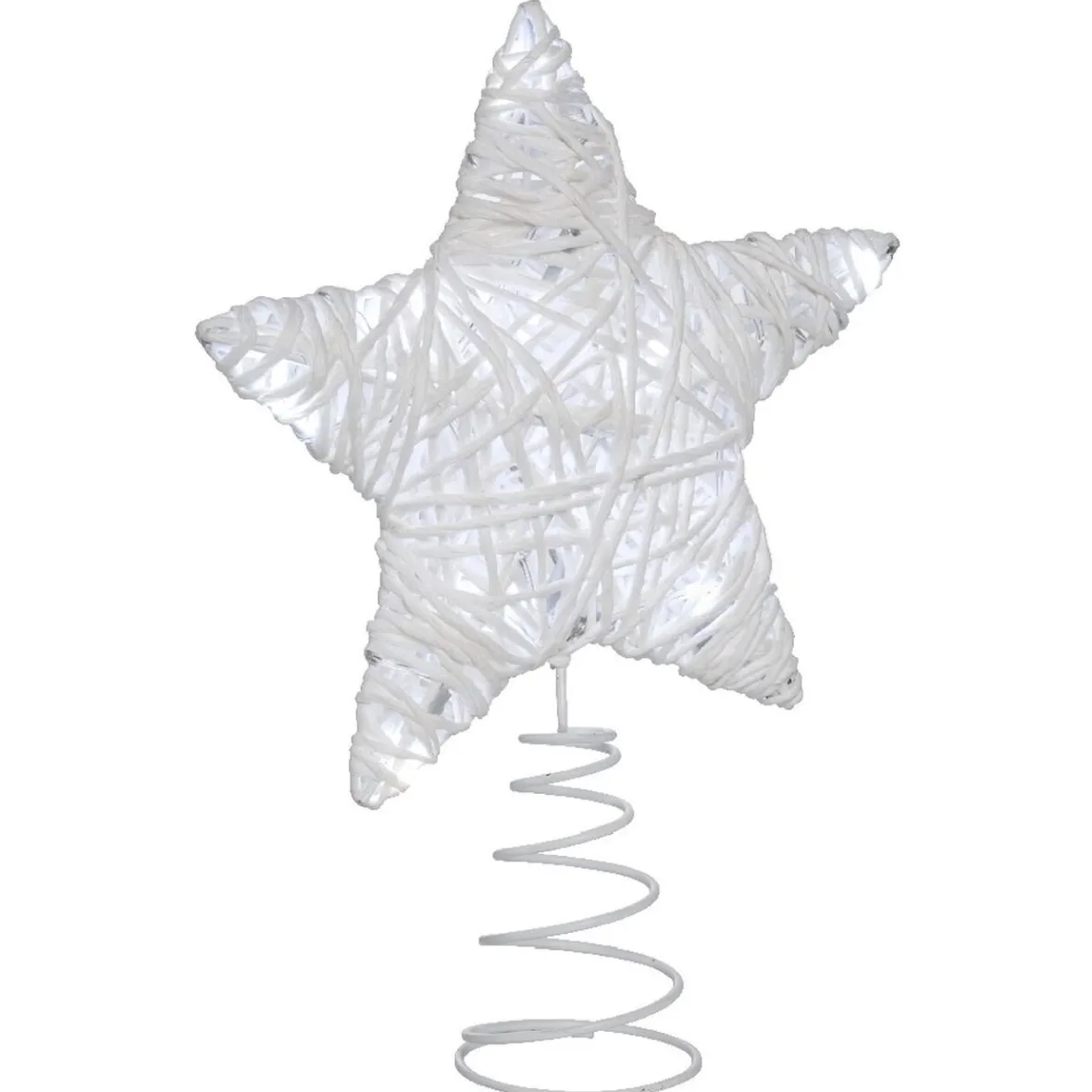 Cimier tête de sapin Noël lumineuse 10 led blanc-Gifi