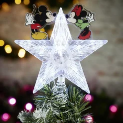 Cimier tête de sapin Noël lumineuse Mickey et Minnie Disney-Gifi Outlet