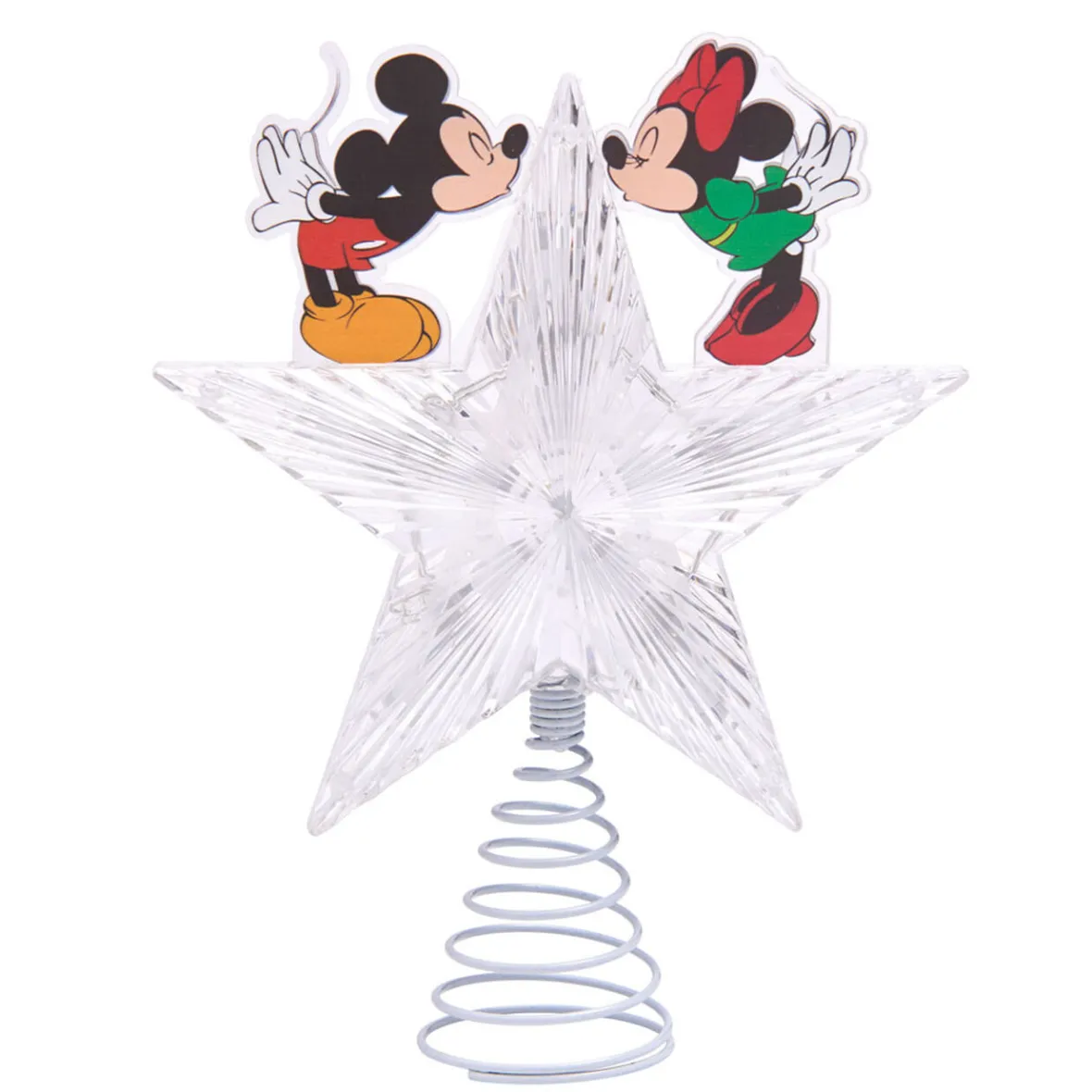 Cimier tête de sapin Noël lumineuse Mickey et Minnie Disney-Gifi Outlet