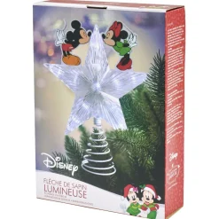Cimier tête de sapin Noël lumineuse Mickey et Minnie Disney-Gifi Outlet