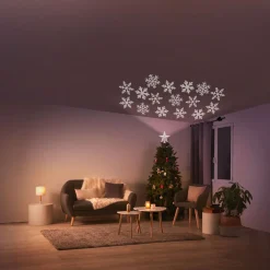 Cimier tête de sapin Noël projecteur 4 LED-Gifi Hot