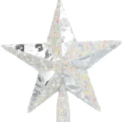 Cimier tête de sapin Noël étoile argentée-Gifi