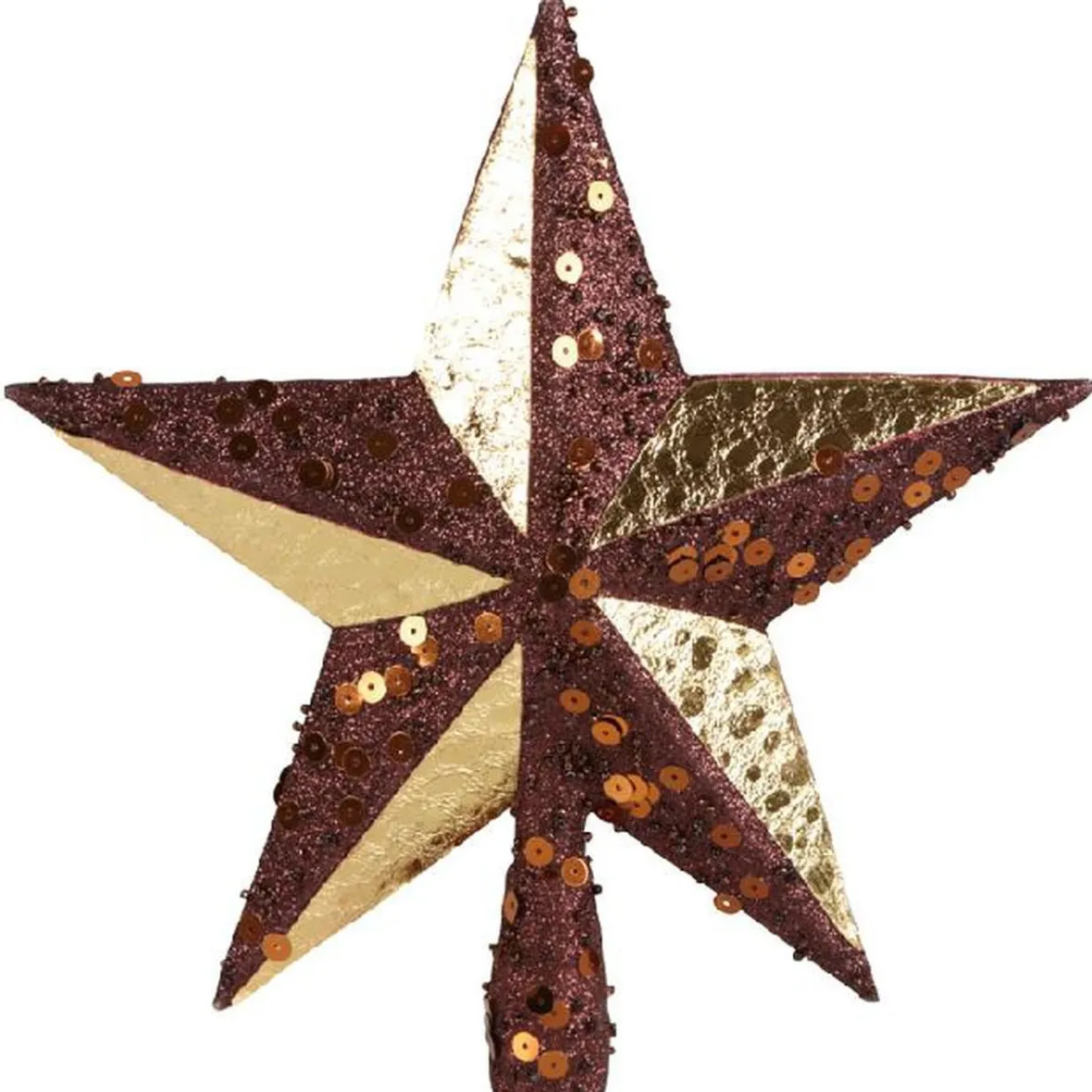 Cimier tête de sapin Noël étoile dorée-Gifi Discount