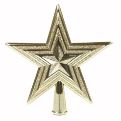 Cimier tête de sapin Noël étoile dorée-Gifi New