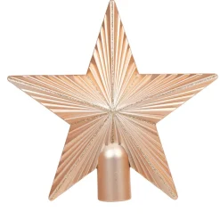 Cimier tête de sapin Noël étoile cuivre pailleté-Gifi Hot