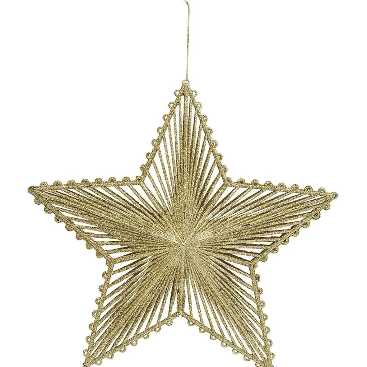Cimier tête de sapin Noël étoile plastique ajouré doré-Gifi Clearance