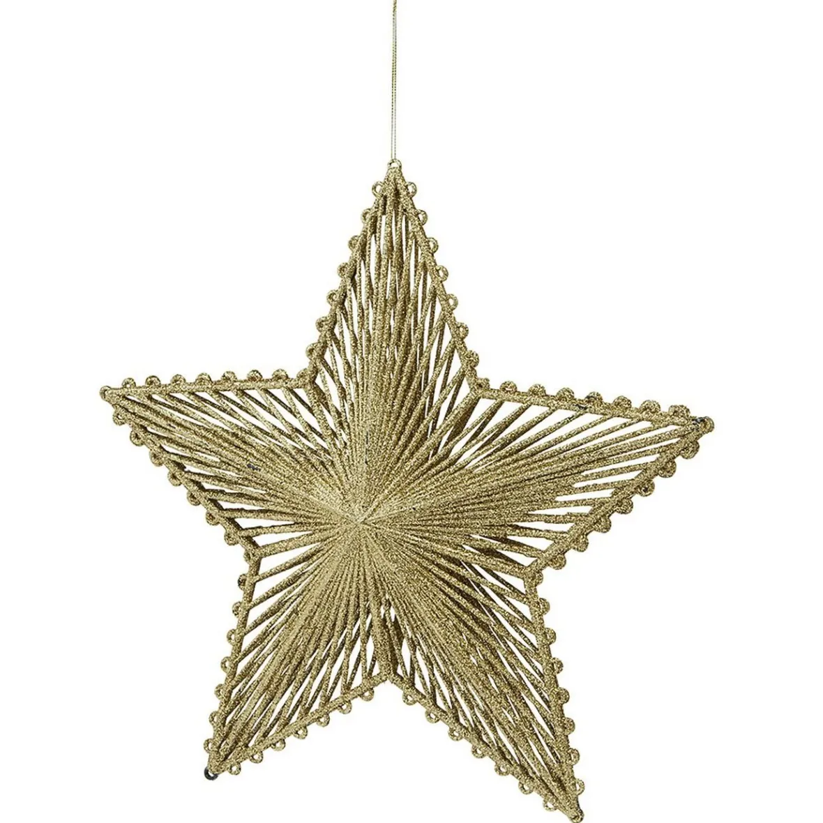Cimier tête de sapin Noël étoile plastique ajouré doré-Gifi Clearance