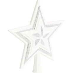Cimier tête de sapin Noël étoile blanc-Gifi Outlet