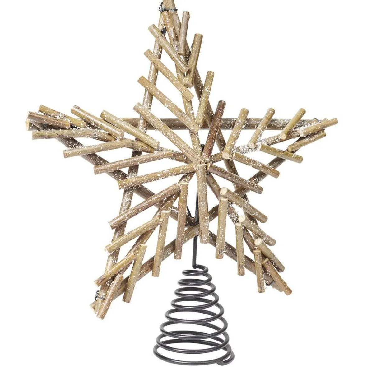 Cimier tête de sapin étoile bois et métal Noël-Gifi Sale