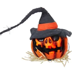 Citrouille animée chapeau gris-Gifi