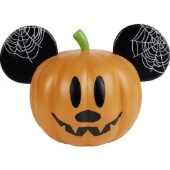 Citrouille Disney Mickey à LED orange et noir L30xH18cm - grand modèle-Gifi New