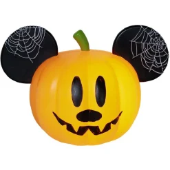 Citrouille Disney Mickey à LED orange et noir L30xH18cm - grand modèle-Gifi New