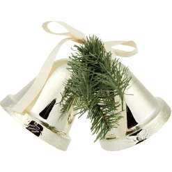 Cloche de Noël à suspendre dorée x2-Gifi Sale