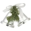 Cloche de Noël argentée à suspendre x2-Gifi Sale