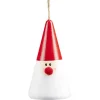 Cône en bois personnage de Noël à suspendre Ø5,5xH10cm-Gifi Discount