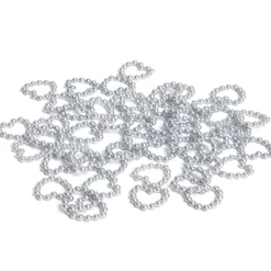 Coeur en perle argenté x50-Gifi Outlet