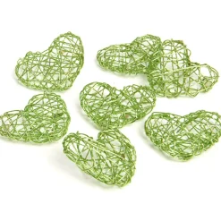 Coeur métal vert anis x7-Gifi Discount